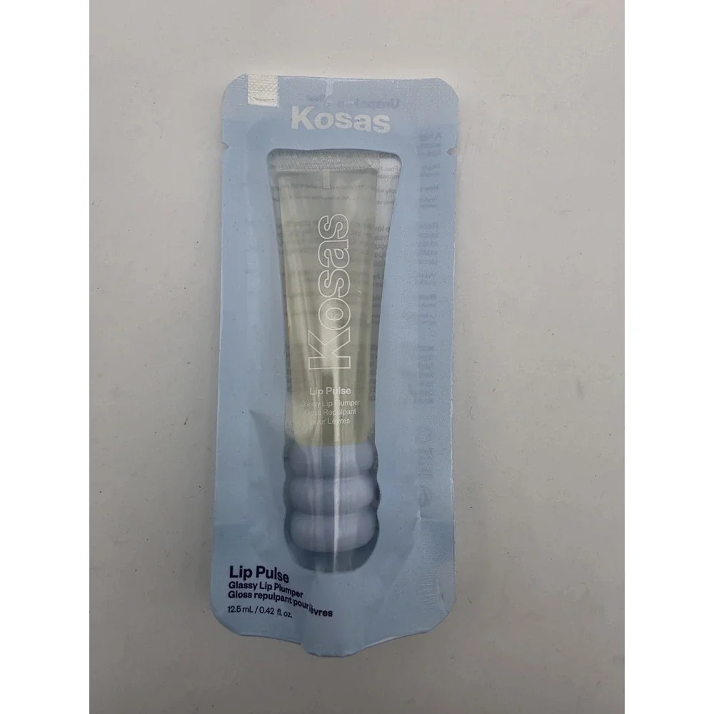 Kosas Lip Pulse Glassy Lip Plumper UNSPOKEN Full Size New SEALED Hydrating CLEAR